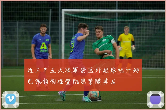 近三年五大联赛禁区外进球统计姆巴佩领衔福登凯恩紧随其后